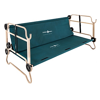 Extra Large Disc-O-Bed with Side Organizers in Green/Tan. View a larger version of this product image.