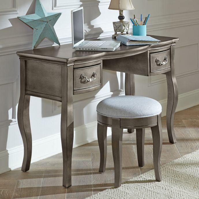 Hillsdale Kids And Teen Kensington Writing Desk In Antique Silver