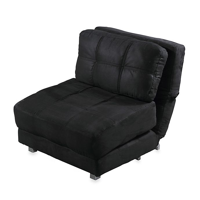 Abbyson Living Cosmo Convertible Chair Bed In Black Bed Bath