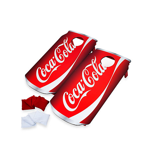 Alternate image 1 for Trademark Games Coca-Cola® Can Cornhole Bean Bag Toss Game Set