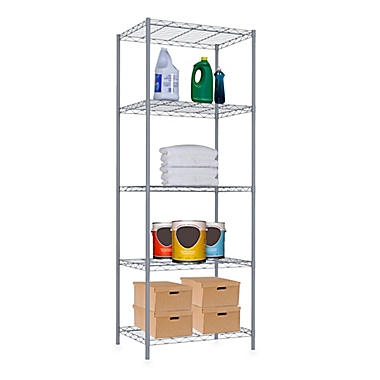 Home Basics&reg; 5-Tier Wire Shelf. View a larger version of this product image.