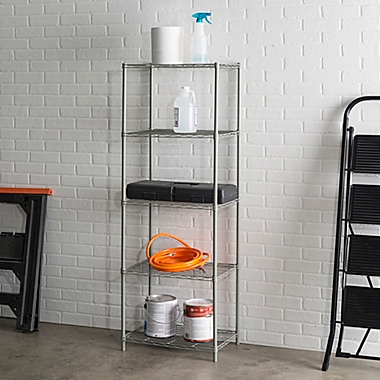 Home Basics&reg; 5-Tier Wire Shelf. View a larger version of this product image.