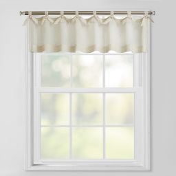 Bee & Willow™ Tie Top Linen Window Valance