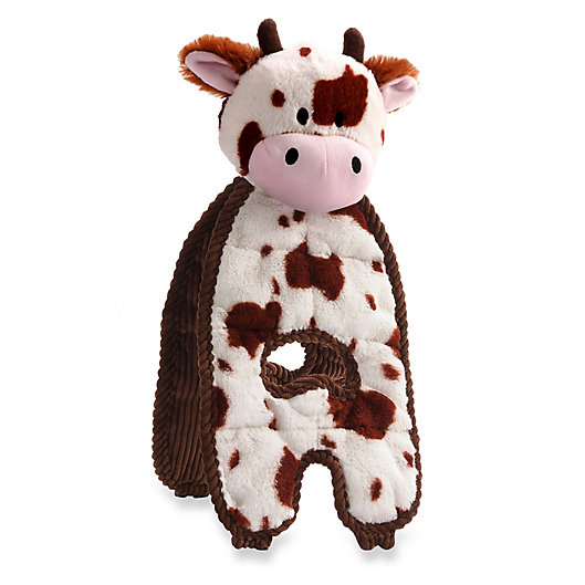 Alternate image 1 for Charming Pet® Cuddle Tugs™ Cozy Cow Dog Toy in Brown/White