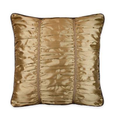 Austin Horn Classics Escapade Shirred European Pillow Sham in Gold