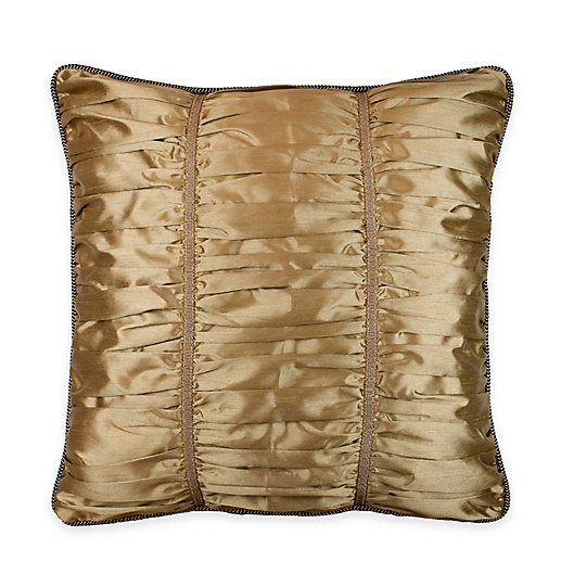 Alternate image 1 for Austin Horn Classics Escapade Shirred European Pillow Sham in Gold
