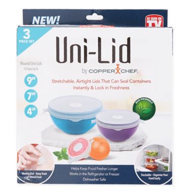 Uni-Lid&reg; 3-Piece Storage Lid Set. View a larger version of this product image.