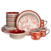 Baum Couleur 16-Piece Dinnerware Set in Red