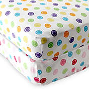 Baby Vision&reg; Luvable Friends&reg; Knitted Cotton Geometric Print Fitted Crib Sheet