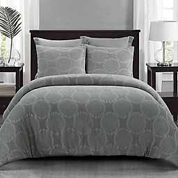 Donna Sharp Leon 3-Piece Queen Comforter Set in Grey