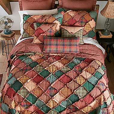 Donna Sharp&reg; Campfire King Quilt in Orange. View a larger version of this product image.