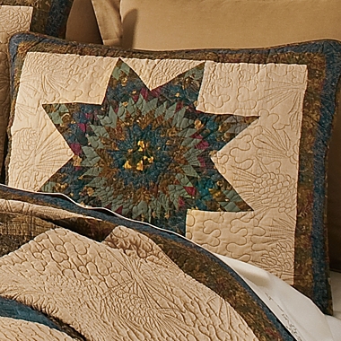 Donna Sharp&reg; Forest Star Standard Pillow Sham in Beige. View a larger version of this product image.