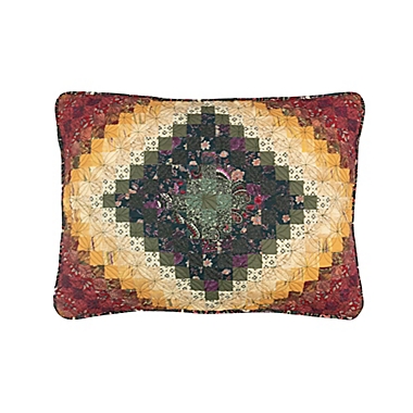 Donna Sharp Spice Postage Stamp Pillow Sham in Red. View a larger version of this product image.