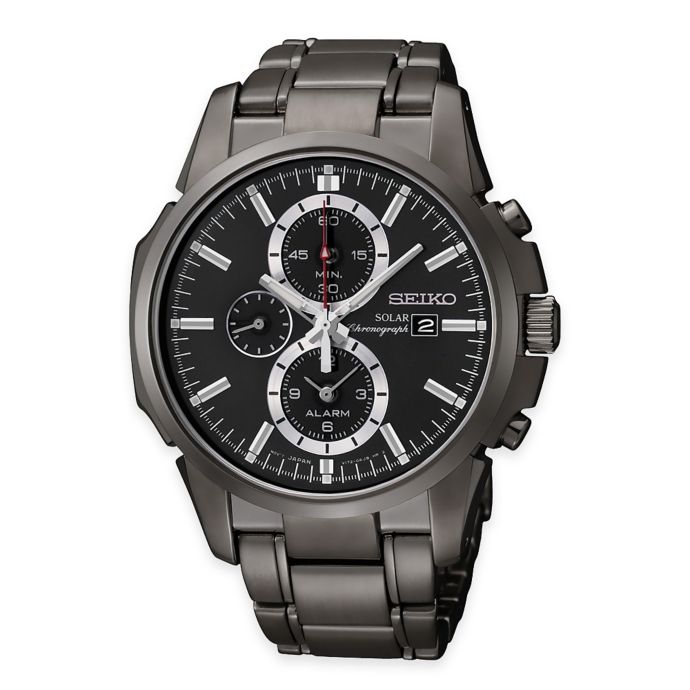 seiko solar chronograph blue dial