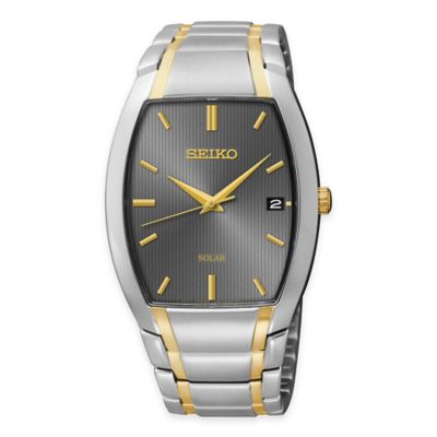 seiko men's silvertone