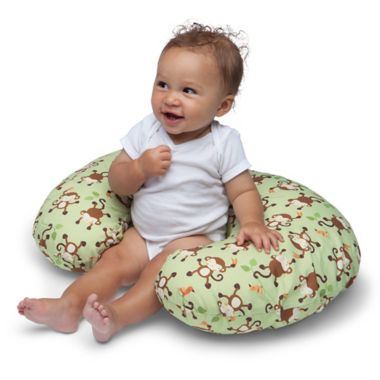 boppy pillow with monkey slipcover