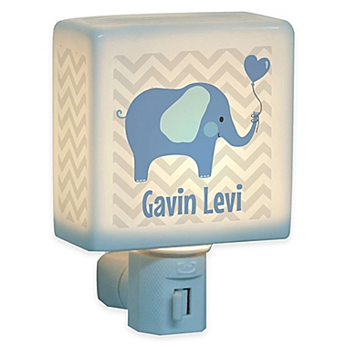 Elephant Nightlight in Blue. View a larger version of this product image.