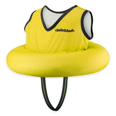 Aqua Leisure&reg; Deluxe Tot Trainer with Safety Strap in Yellow