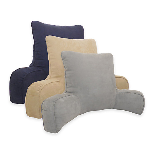 Alternate image 1 for Arlee Home Fashions® Suede Oversized Backrest Pillow
