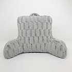 Alternate image 1 for Arlee Home Fashions&reg; Nevada Cut Plush Backrest Pillow in Silver