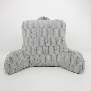 Arlee Home Fashions&reg; Nevada Cut Plush Backrest Pillow in Silver. View a larger version of this product image.