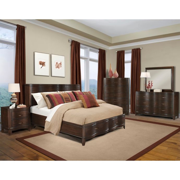 Klaussner Serenade Bedroom Furniture In Dark Brown Bed