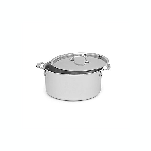 Commercial Stock Pot with Lid Tri-Ply Stainless Steel 11 litres