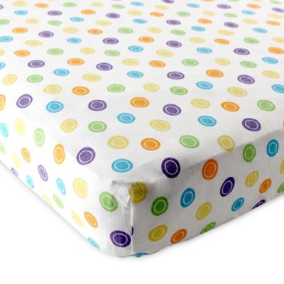 yellow fitted crib sheet