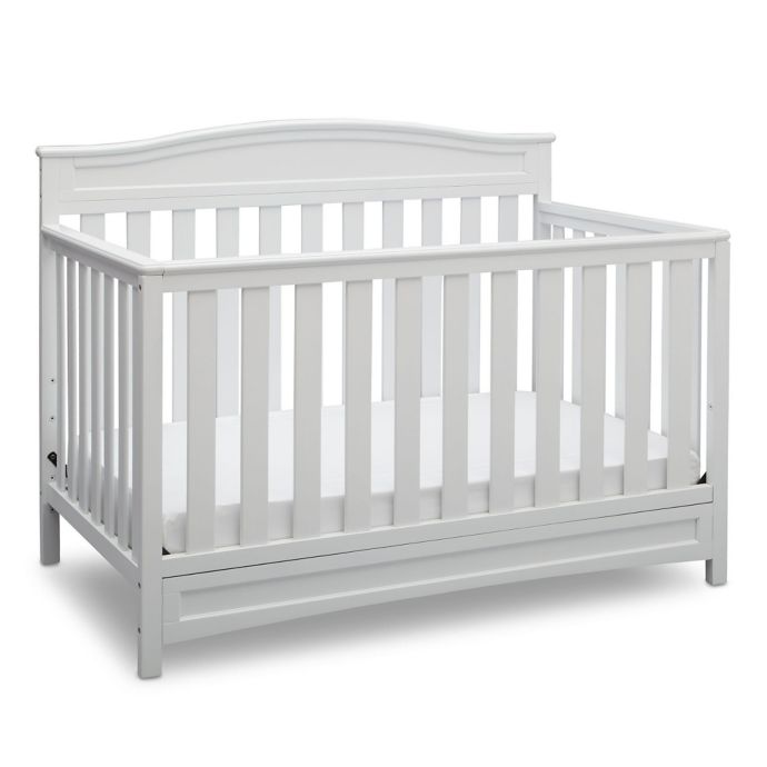 Delta Emery 4 In 1 Convertible Crib In White Bed Bath Beyond