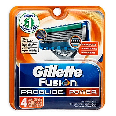 grijnzend ingenieur Raad Gillette® Fusion® ProGlide® 4-Count Power Razor Blade Refills | Bed Bath &  Beyond