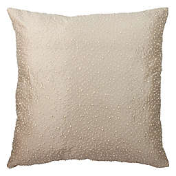 Austin Horn Collection Cascata Beaded European Pillow Sham in Seamist