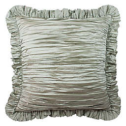 Austin Horn Collection Cascata Ruffle European Pillow Sham in Seamist