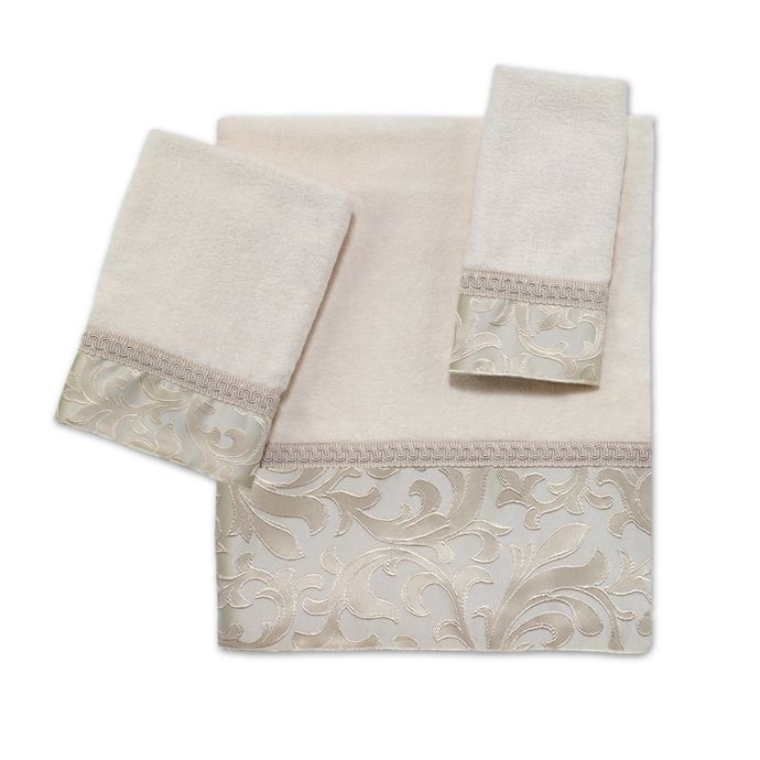 Avanti Amelia Bath Towel Collection in Ivory | Bed Bath and Beyond Canada