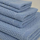 Alternate image 1 for Mei-tal Turkish Cotton Jacquard 6-Piece Bath Towel Set in Blue