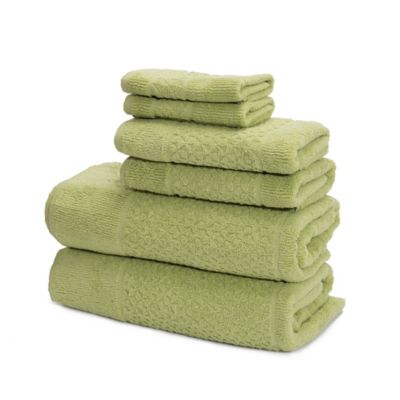Mei-tal Turkish Cotton Jacquard Bath Towels (Set of 6)