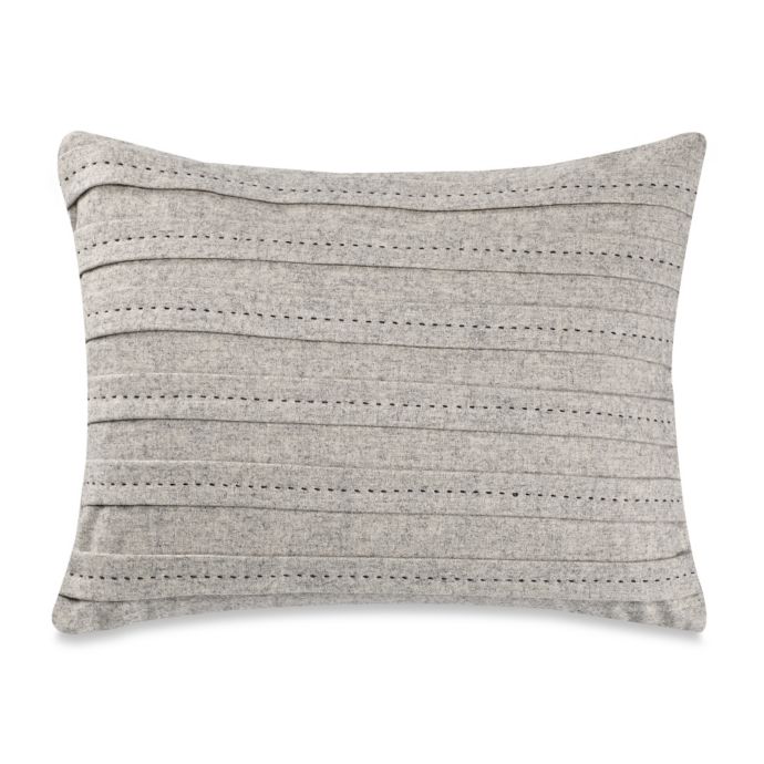 Vera Wang™ Nordic Leaves Decorative Pleat Oblong Throw Pillow in ...