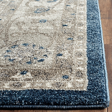 Safavieh Sofia Collection Diamond Border 8-Foot x 11-Foot Area Rug in Blue. View a larger version of this product image.