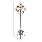 Alternate image 8 for Ridge Road D&eacute;cor 7-Light Scroll Iron Floor Candelabra in Brown