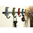 Alternate image 3 for Ridge Road D&eacute;cor Row of Dogs Iron Wall Hook Rack in Multi