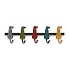 Alternate image 0 for Ridge Road D&eacute;cor Row of Dogs Iron Wall Hook Rack in Multi
