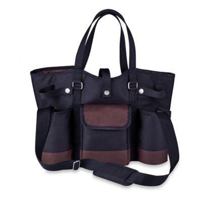 Picnic Time&reg; Wine Country Tote in Black