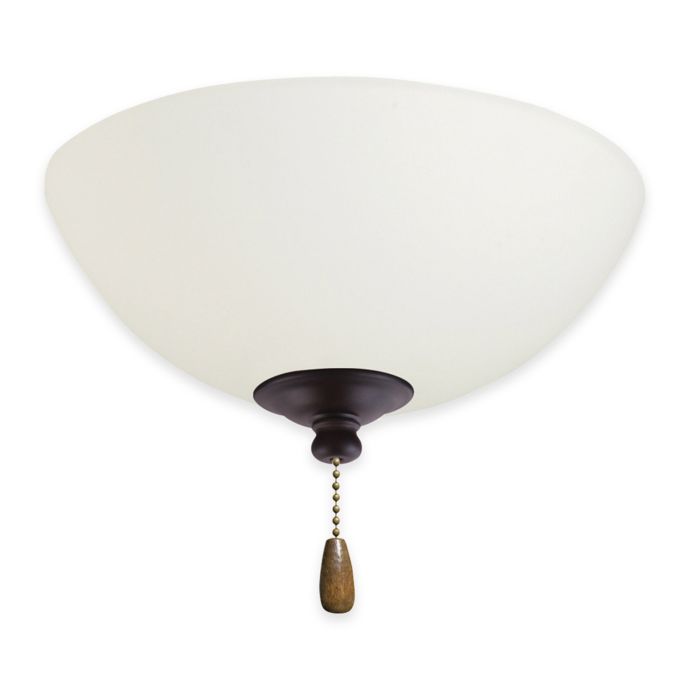 Emerson Tilo Opal Matte Bowl Light Kit For Ceiling Fan Bed Bath