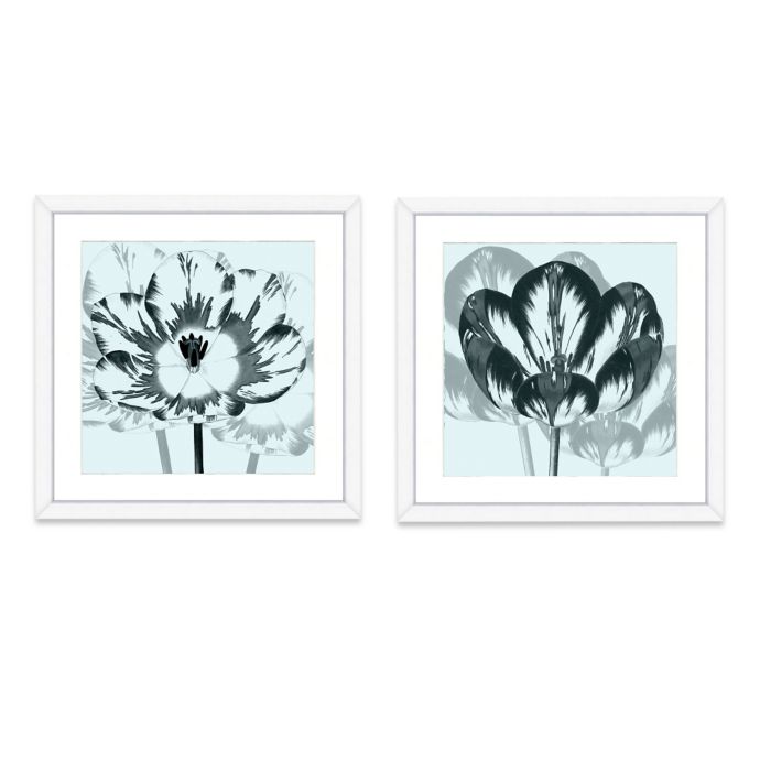 Framed Giclee Blue Flower Crop Wall Art Bed Bath Beyond