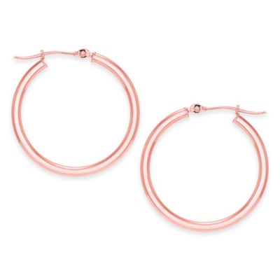 rose gold hoop earrings sale