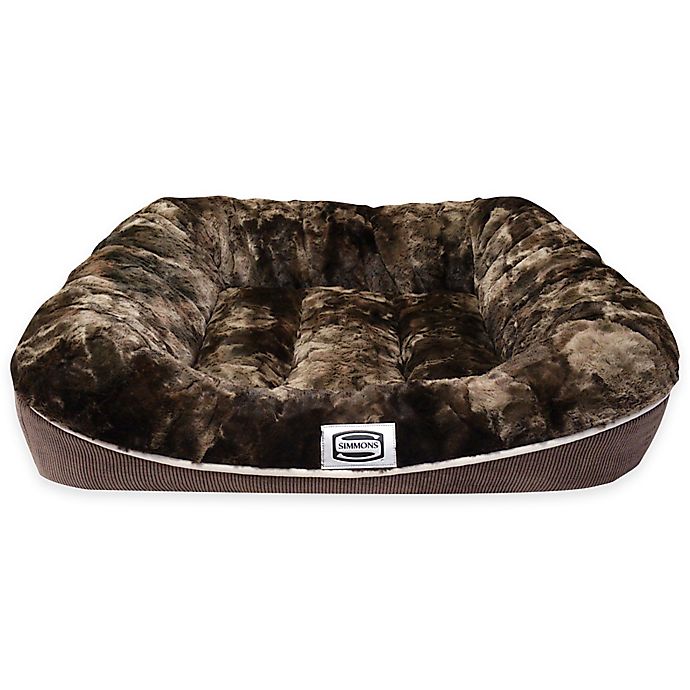 Beautyrest® Absolute Rest Large Plush Dog Bed in Chocolate | Bed Bath & Beyond