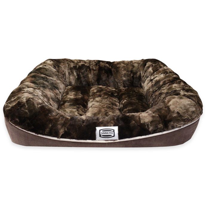 nordic plush dog bed