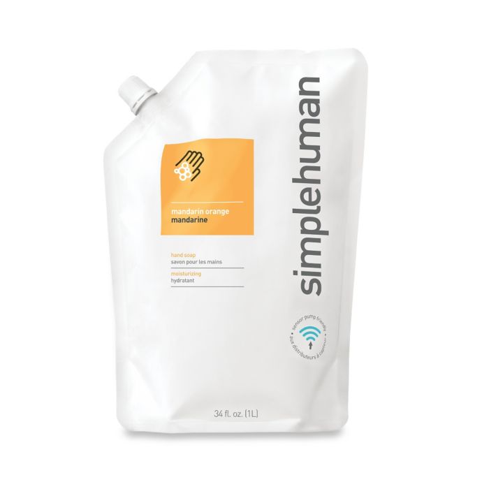 simplehuman® Moisturizing Liquid Hand Soap 34 oz. Refill Pouch in