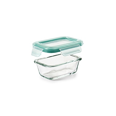 OXO Good Grips&reg; 4 oz. Smart Seal  Rectangle Glass Container. View a larger version of this product image.