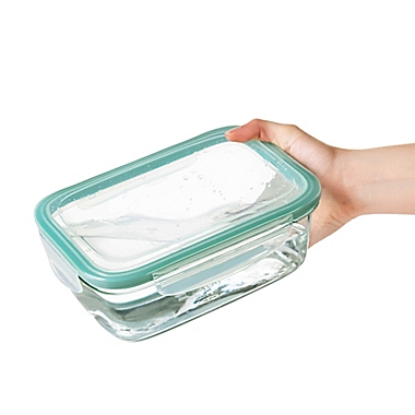 OXO Good Grips&reg; Smart Seal Rectangle Glass Snap Container. View a larger version of this product image.