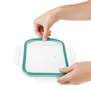 OXO Good Grips&reg; Smart Seal Rectangle Glass Snap Container. View a larger version of this product image.